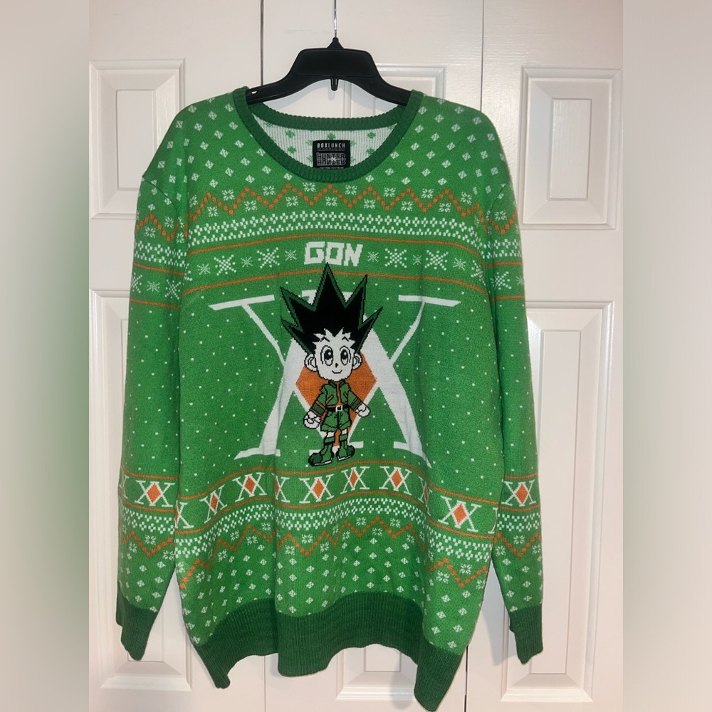Box Lunch Hunter x Hunter Chibi Gon Holiday Sweater‎ Size 2XL